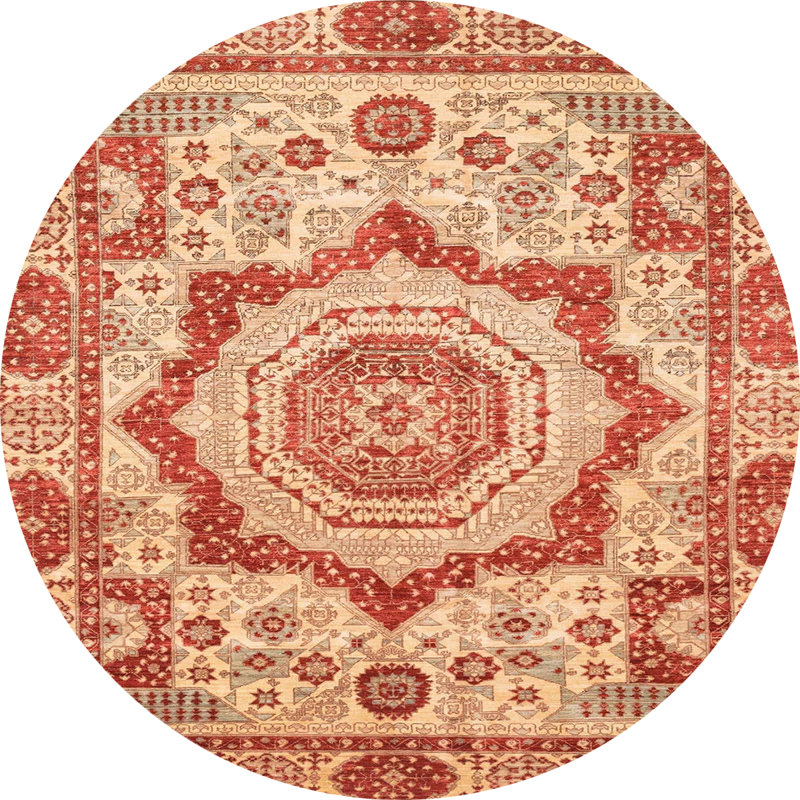Abstract Indoor Rug, Round 8'
