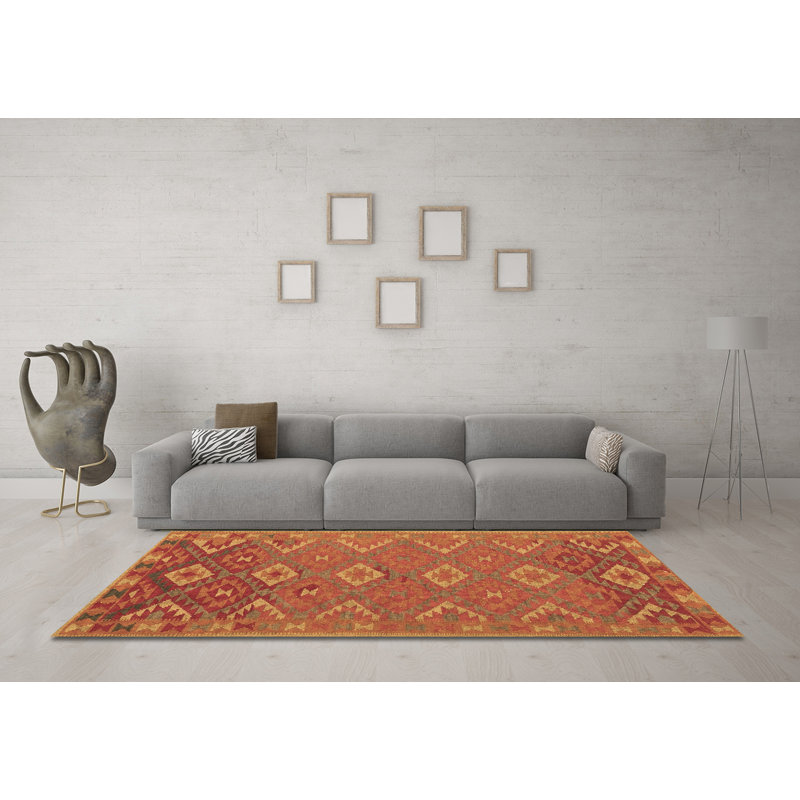Keajah Performance Oriental Indoor Rug, Square 5'
