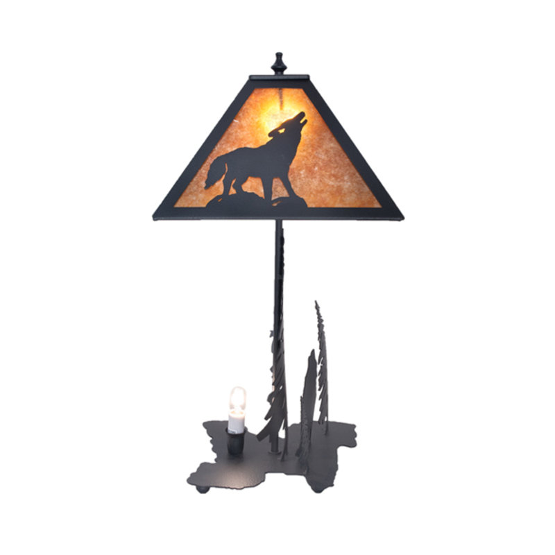 Wolf At Dawn Table Lamp