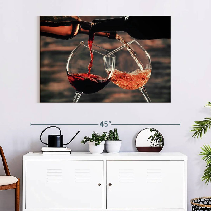 Yarlin versant du vin de bouteilles, H 26 po x l 39 po