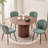 Dining Chairs, Upholstered Chenille Fabric Kitchen Chairs With Metal Legs Wingback For Bedroom, Living Room, Apartment-1067916902-1067916900
