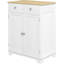 Armoire de rangement polyvalente avec tablettes réglables et tiroirs coulissants