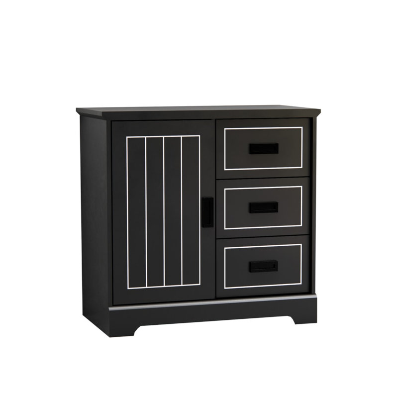 80cm Sideboard, Black