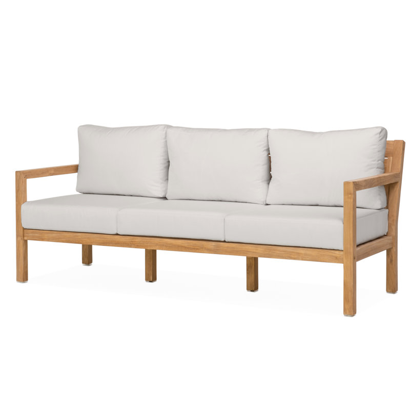 Classic Teak Sofa - Silver, Light Gray