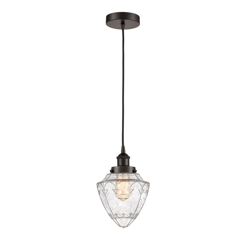 Lanaija 1 - Light Single Pendant, 11.75" H x 7" W x 7" D, Oil Rubbed Bronze