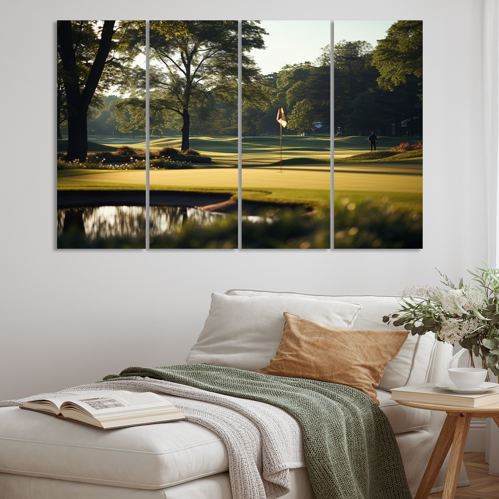 DesignArt Golf Putting Green Tranquility I Sports Metal Wall Art