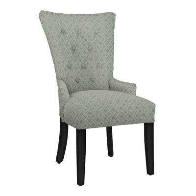 Fauteuil capitonné et rembourré