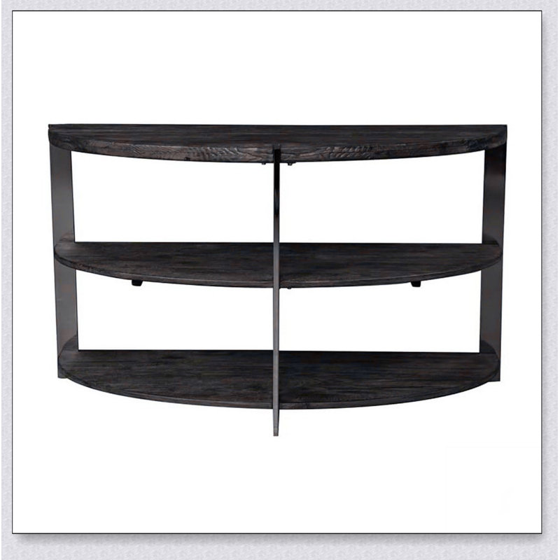 Console Kalne en forme de demi-lune avec 2 tablettes ouvertes