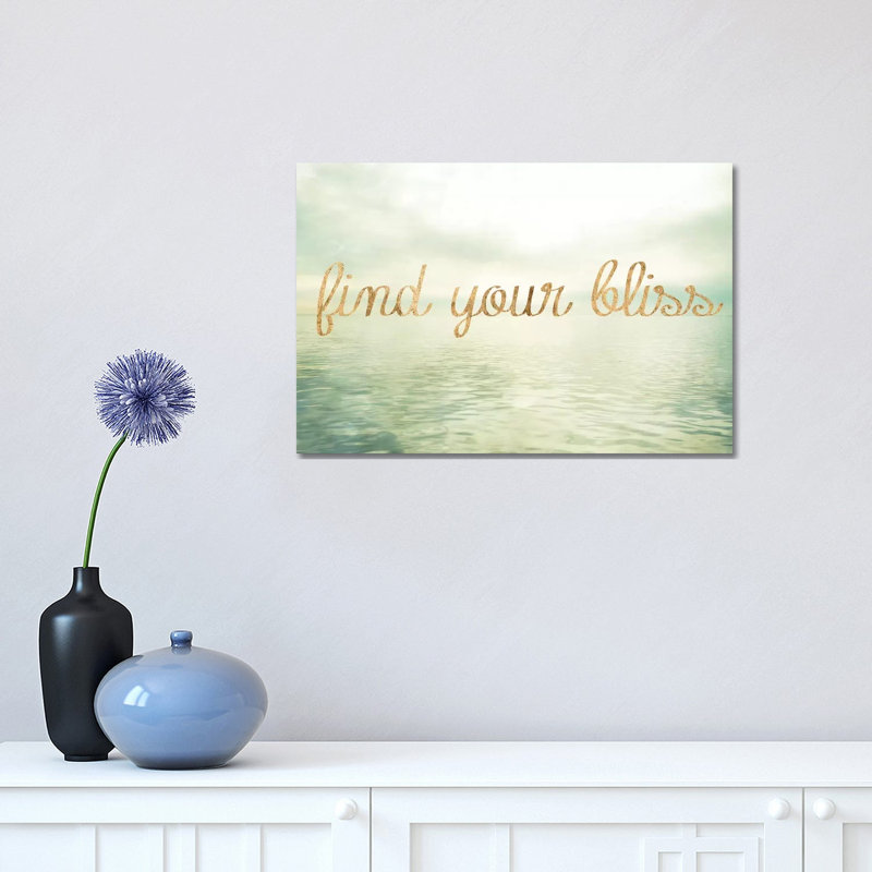 Water Bliss I by Sonja Quintero - Wrapped Canvas Print, 30.48 cm H x 45.72 cm W