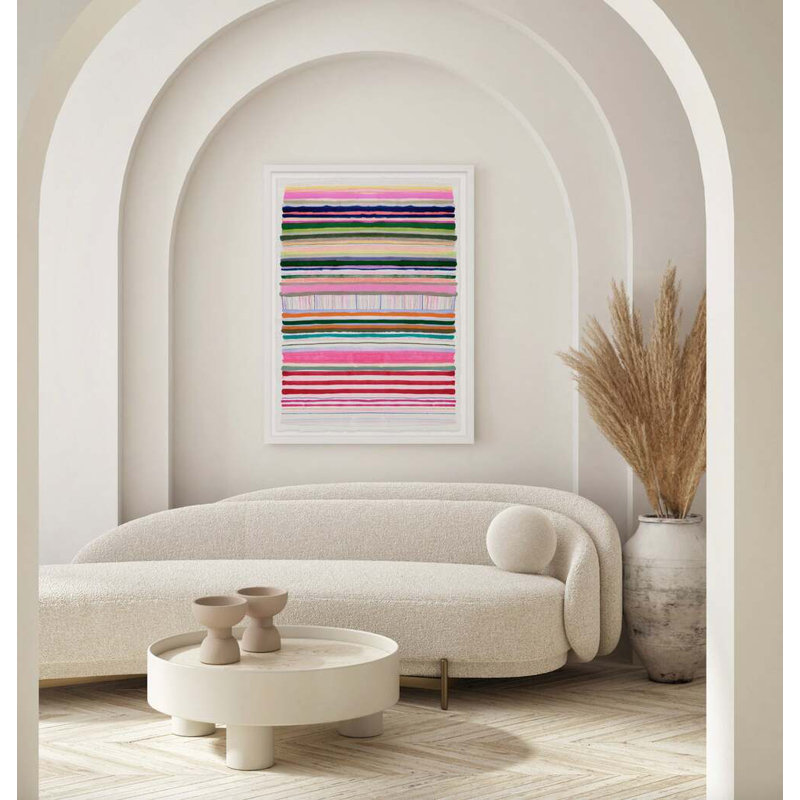 Fight Song By Kristi Kohut, 40" H x 60" W, White Wood