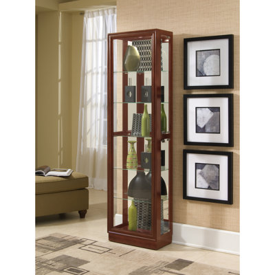 Spenser Side Entry 5 Shelf Curio Cabinet