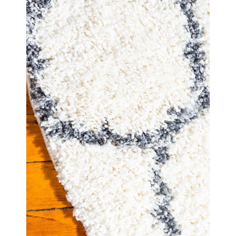 Mitzy Geometric Indoor Rug, Round 5'