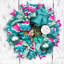 Couronne en maille 20 po Falala Flamingo