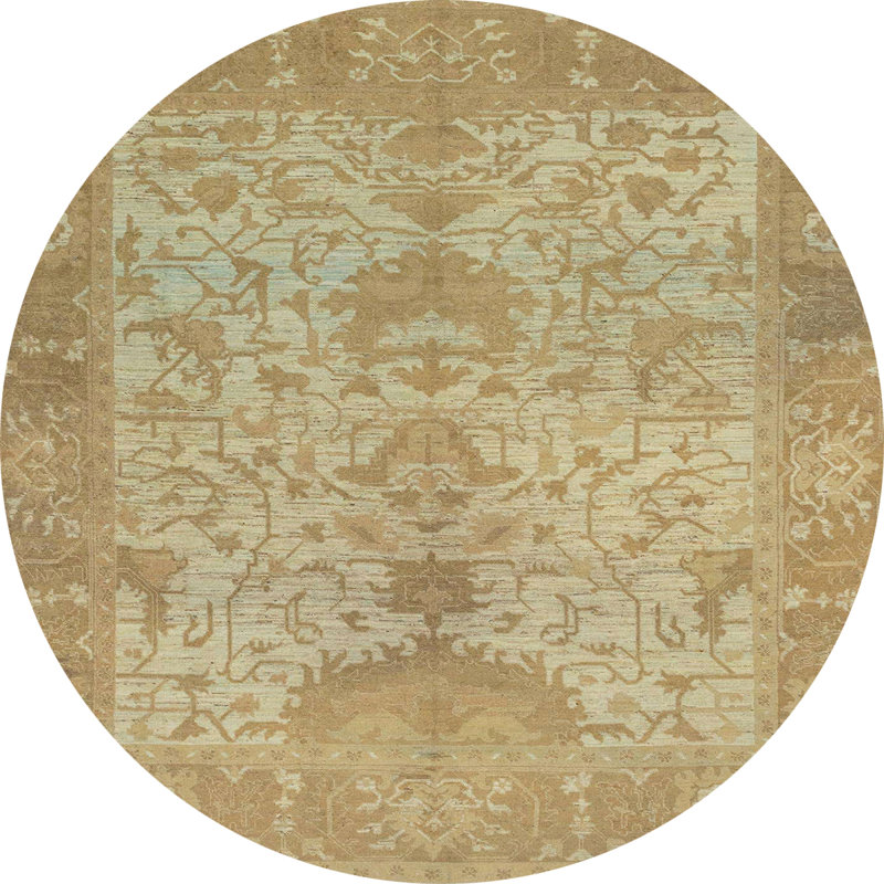 Abstract Indoor Rug, Round 8'