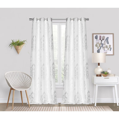 Paire de rideaux semi-transparents