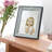 Gray Solid Wood Picture Frame with Mat