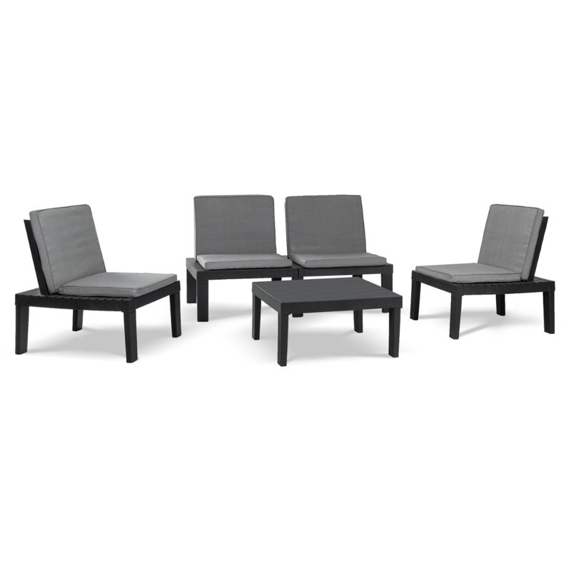 Ellaura 4 - Person Patio Dining Set with Rectangular Table