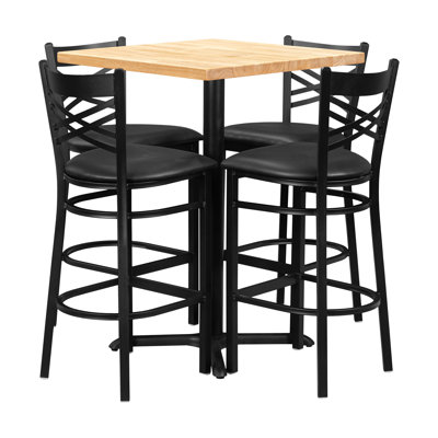 Bell 30"X30" Bar High Table Set W/Chairs