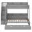 Twin Over Full Bunk Bed With Trundle And Storage Staircase, Full-Length Guardrails, Storage Shelves, And USB, No Spring Box Needed-1544466811