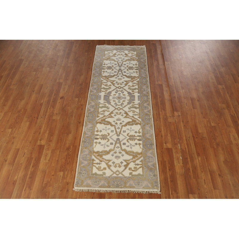 Wool Oushak Indian Runner Rug 3x8