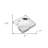 7" Clear Crystal Square Tabletop Cigar Ashtray
