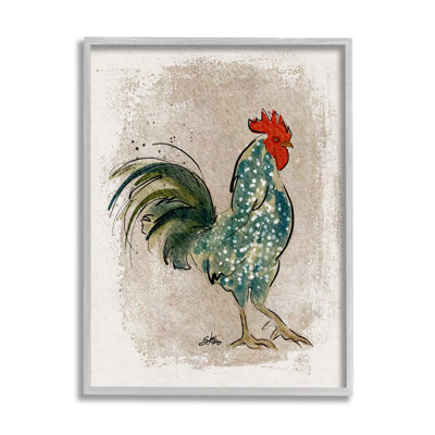 " Speckled Hen Country Bird " Graphic Art Print