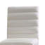 Ensemble de 2 chaises d'appoint en cuir blanc avec siège et dossier rembourrés Aelia