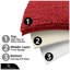 Modern 2 Piece Bathroom Rug Set Microfiber Chenille Bath Mat & Pedestal Mat Super Soft Non Slip Absorbent Washable-19840758