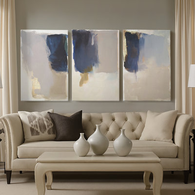 ABSTRACT Series CMXXI  -Custom Wrapped Gallery Canvas - 3 Pieces