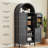 71 Inch Tall Arched Cabinet, Kitchen Pantry Cabinet With Doors & Shelves-2066630327