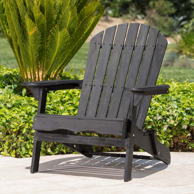 Chaise Adirondack pliante en bois d'acacia rustique