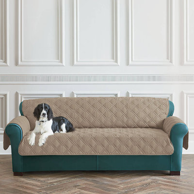 Polyester Box Cushion Sofa Slipcover