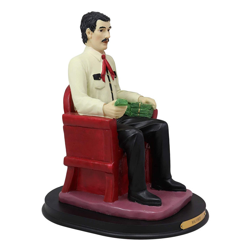 Figurine malverde jesus grand assis Leonard