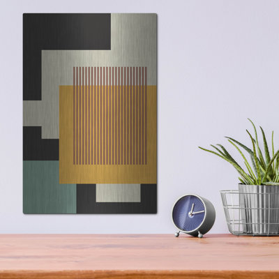 Ivy Bronx «Abstract Geometric 17» par Gary Williams, art mural en métal