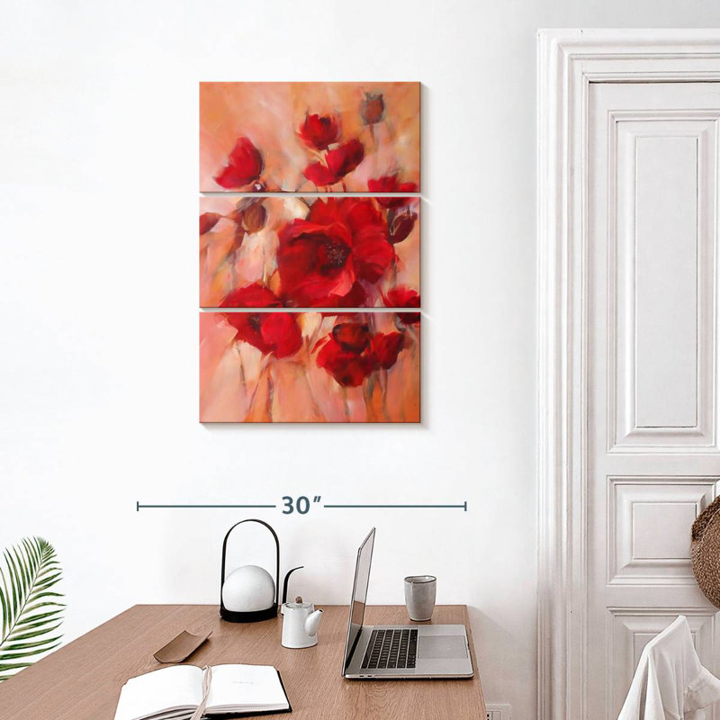 Coquelicots Harnek, H 32 po x l 20 po
