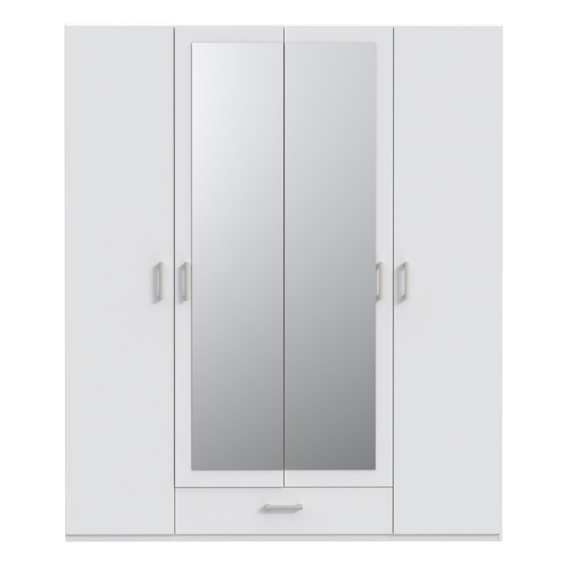 Sugata Manufactured Wood Wardrobe, White
