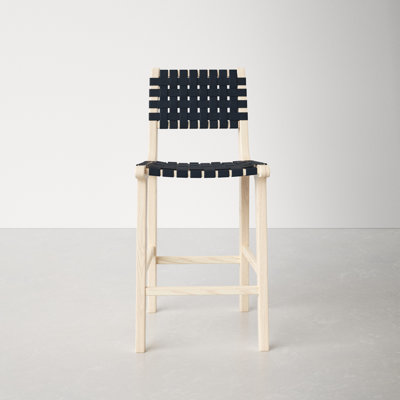 Alston Upholstered Counter Stool with Solid Wood Frame