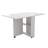 Flexi Modern Folding Drop Leaf Dining Table with Six Wheels and Two-Layer Storage Shelf-129492264