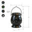 Solar Powered Black Ceramic Lantern