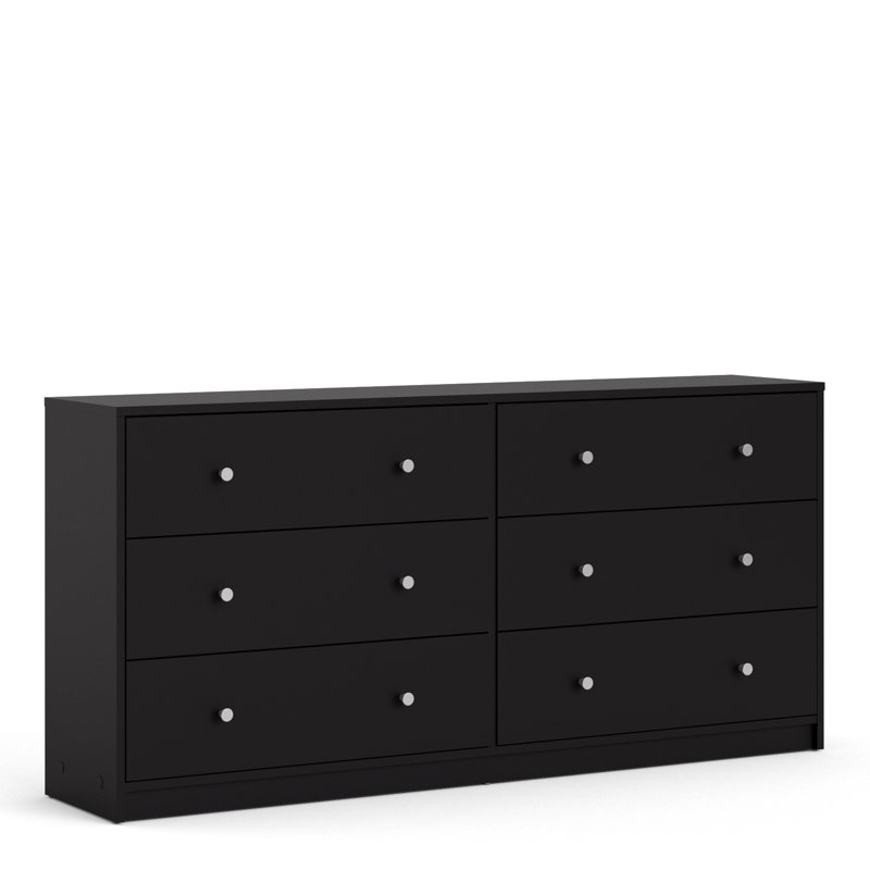 Gott 6 Drawer 143.1cm W Dresser, Black