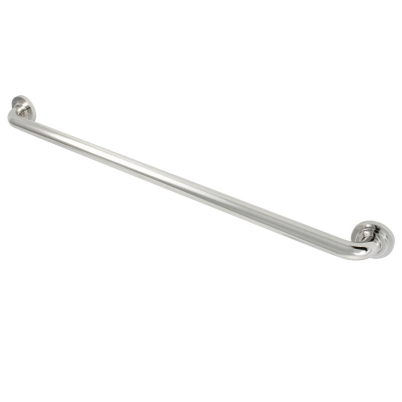 Kingston Brass Manhattan 1-1/4 Inch O.D Grab Bar, 32" W, Polished Nickel