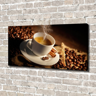 Coffee In A Cup - No Frame Print on Canvas