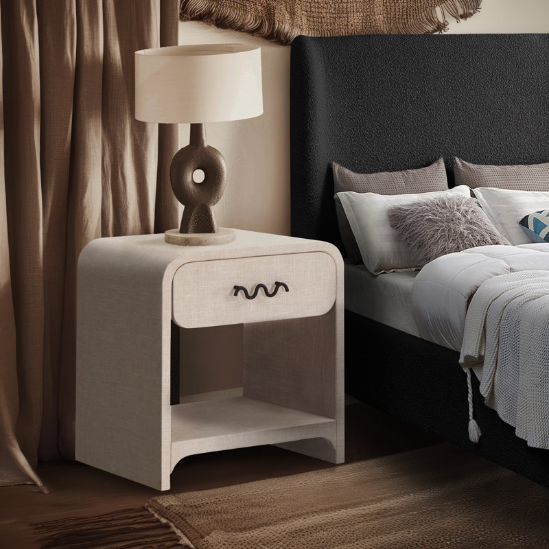 Niemah 22'' W Nightstand, Cream