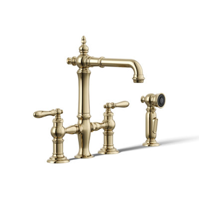Artifacts Bridge Faucet with Side Spray