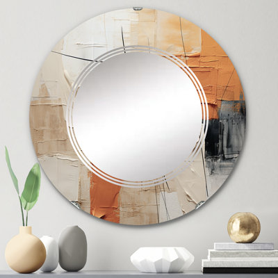 Halmstea - Miroir mural moderne rond