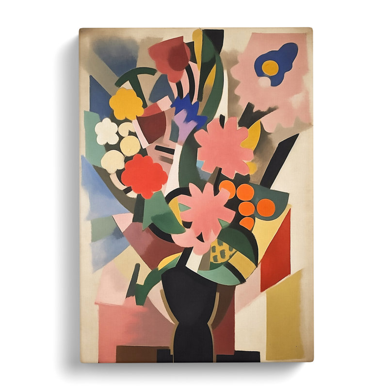 Bauhaus Flowers Vol.3 - Wrapped Canvas, 76cm H x 50cm W x 3cm D
