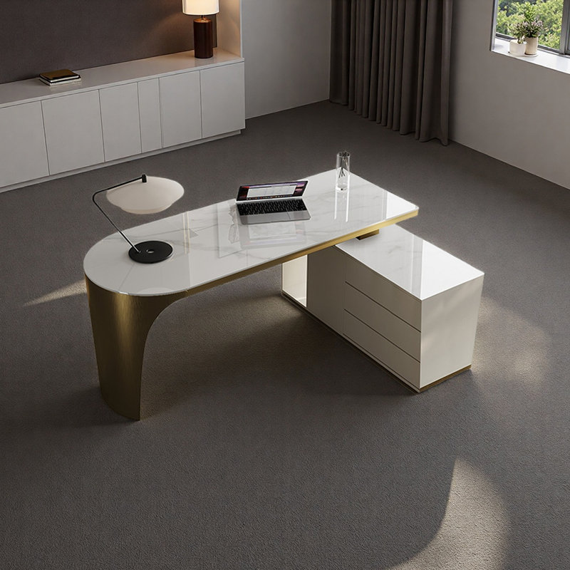 Minden Computer Desk, 29.52" H x 62.99" W x 27.55" D