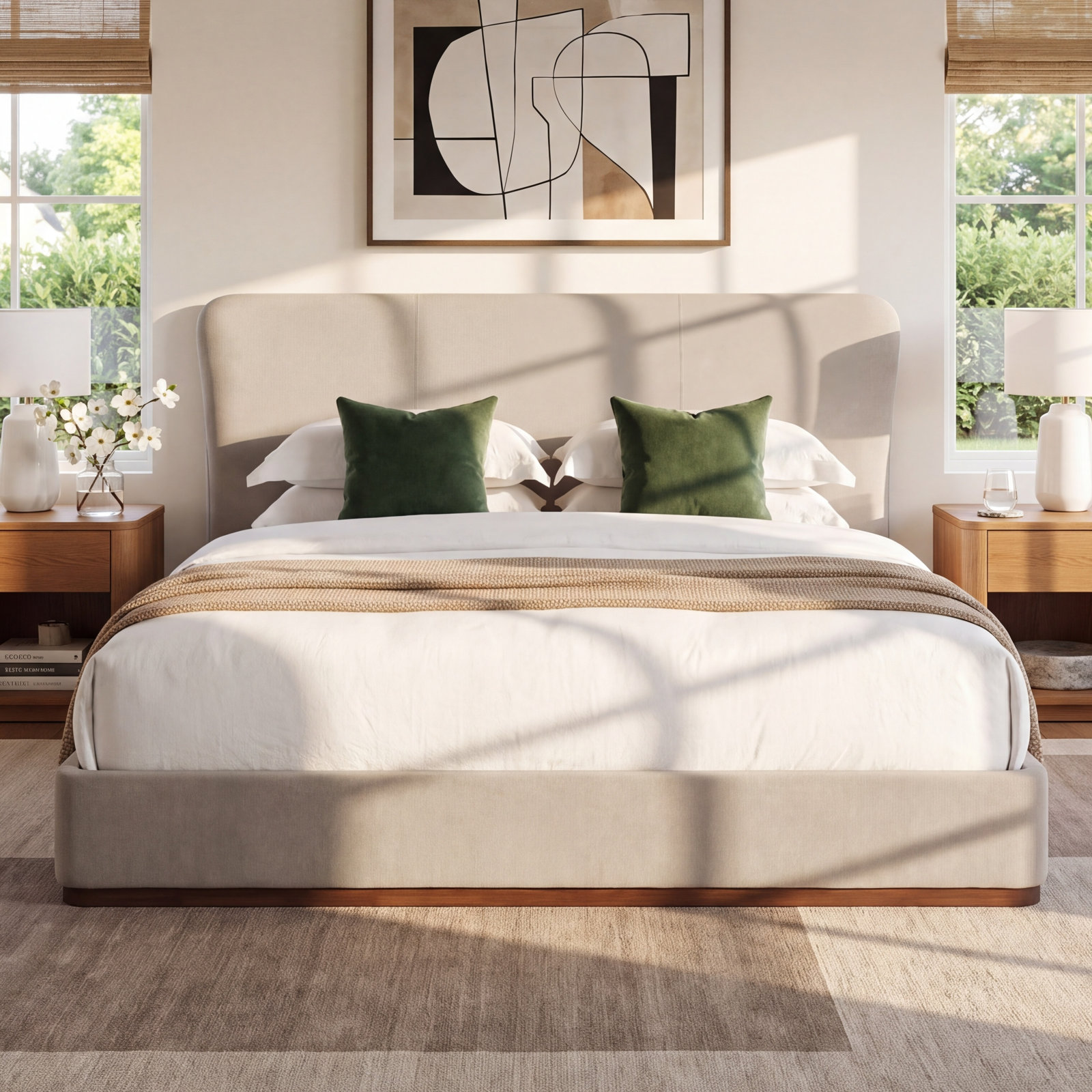 Paris Upholstered Bed, King
