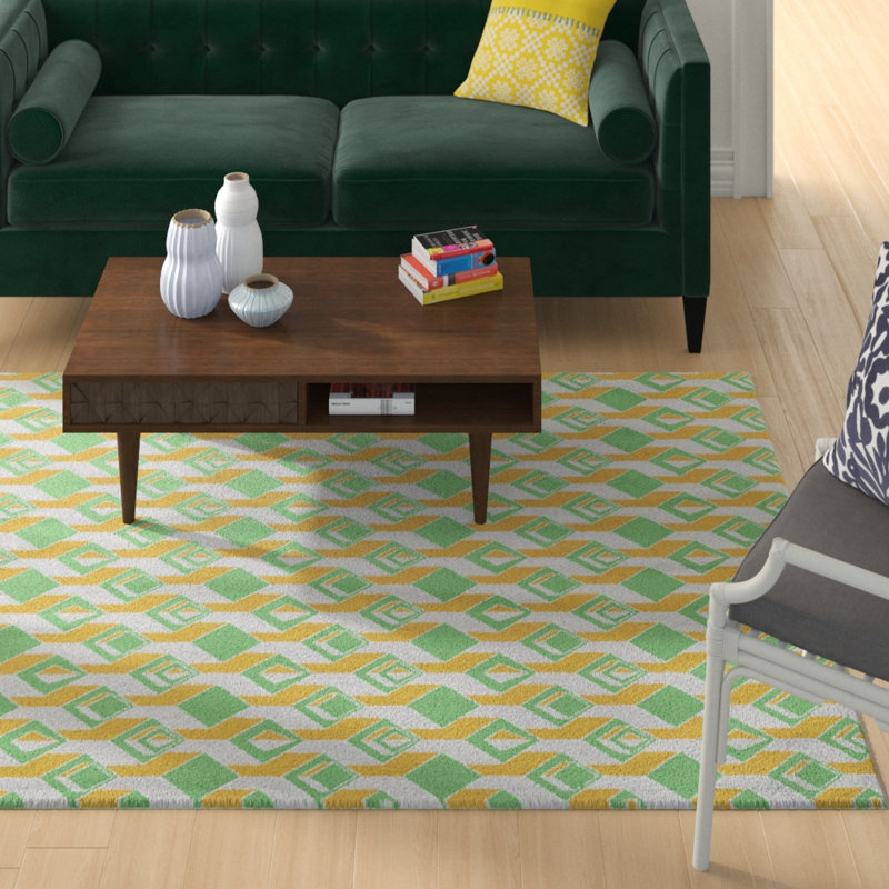 Jordao Geometric Indoor Rug, Rectangle 5' x 7'