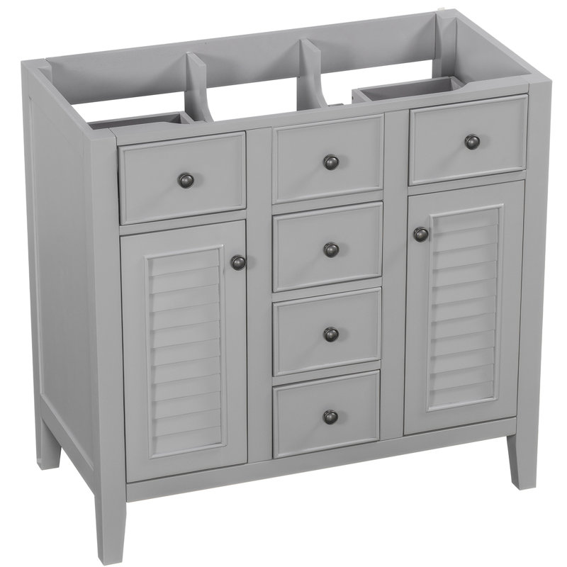 Meuble-lavabo en bois massif sans lavabo, base de buffet seulement, buffet moderne DAGEWF299664AAE